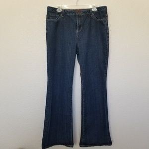 Hillard & Hanson Dark Wash Boot Cut Jeans size 16